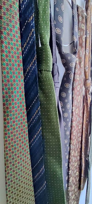 Conjunto 8 corbatas vintage