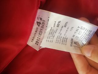 gilet di pelliccia bordeaux