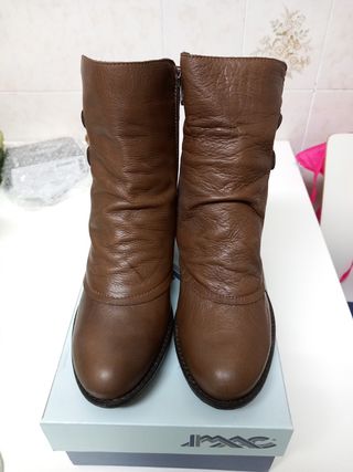 Botines piel y ante