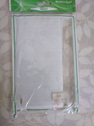Funda Móvil bq V Plus, 5.5 y 2 Protectores Cristal