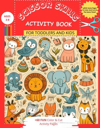 Libro de habilidades con tijera para niños