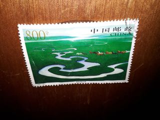 sello CHINA 1998 usado PAISAJES de MONGOLIA