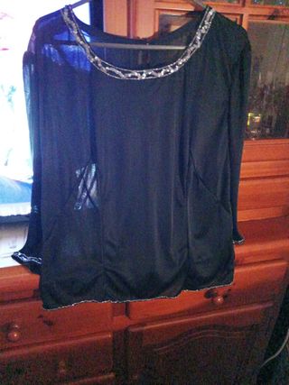 BLUSA SEMITRANSPARENTE XL/XXL