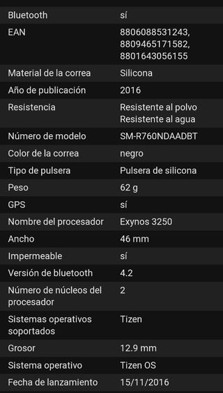 Smartwatch SAMSUNG GEAR S3