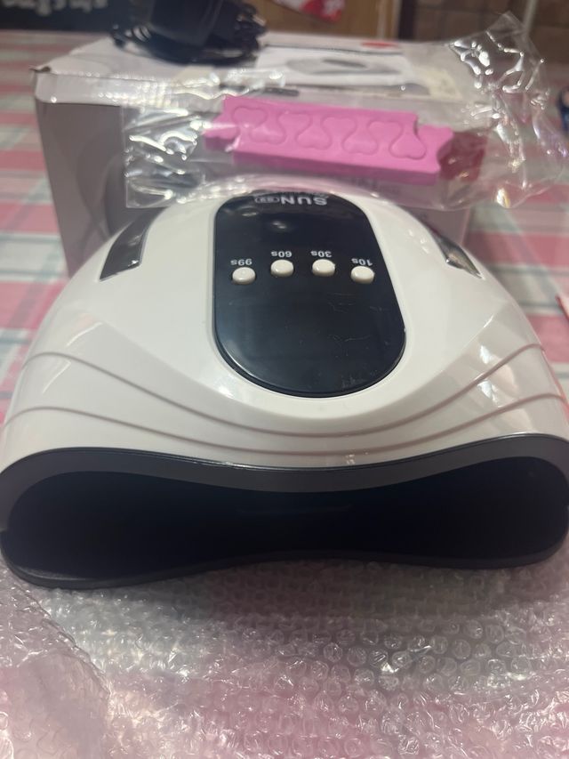 Lampara de uñas para secar. 1 uso