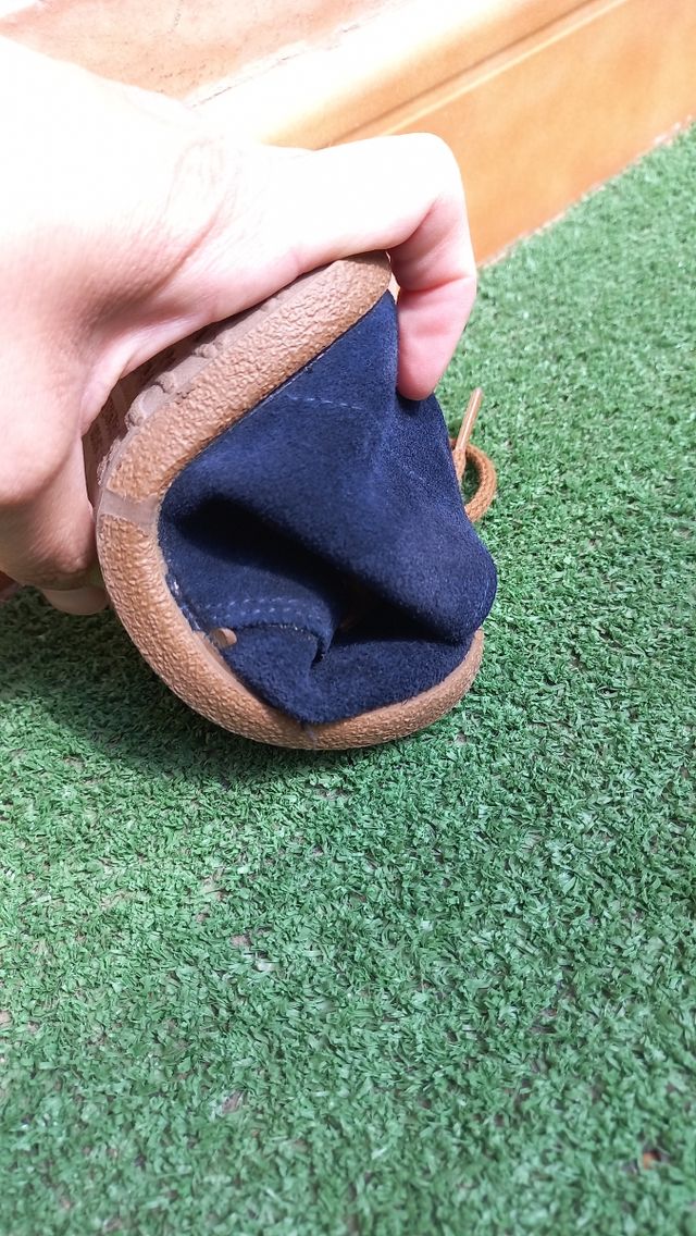 Botitas antelina azul 24