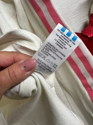 Camiseta Adidas manga larga rosa talla.m