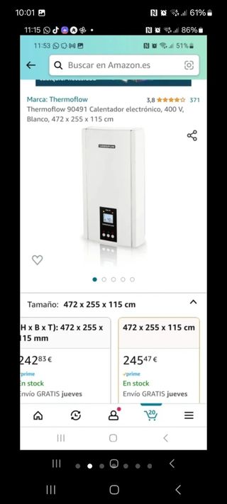 Calentador electrónico