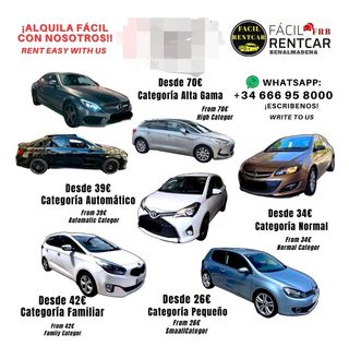 Alquiler coches, rentcar ,benalmadena 