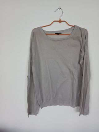 JERSEY PLATEADO MANGA LARGA T.S DE MASSIMO DUTTI