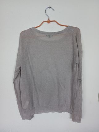 JERSEY PLATEADO MANGA LARGA T.S DE MASSIMO DUTTI