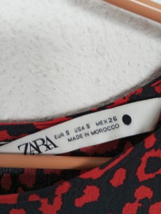 VESTIDO HOLGADO LARGO ANIMAL PRINT ZARA T.S