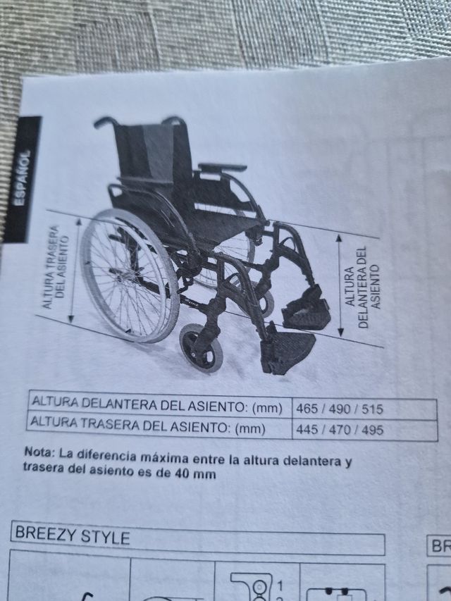 Silla ruedas NUEVA