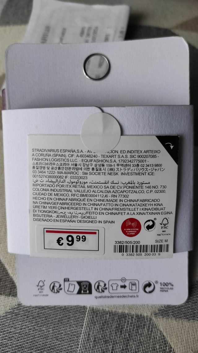 Pendientes multiperla Stradivarius