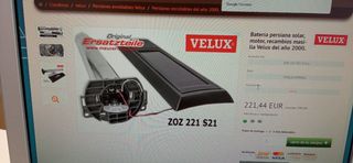 PERSIANAS SOLARES Velux