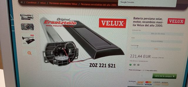PERSIANAS SOLARES Velux