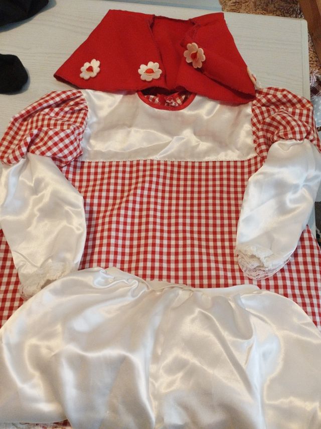 Vestito carnevale cappuccetto rosso bimba