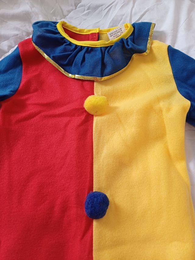 Dizfraz payaso talla 5/6años 10€