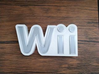 Letrero logo Nintendo Wii 3D