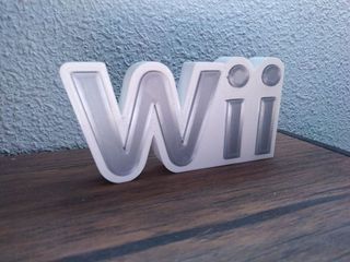 Letrero logo Nintendo Wii 3D