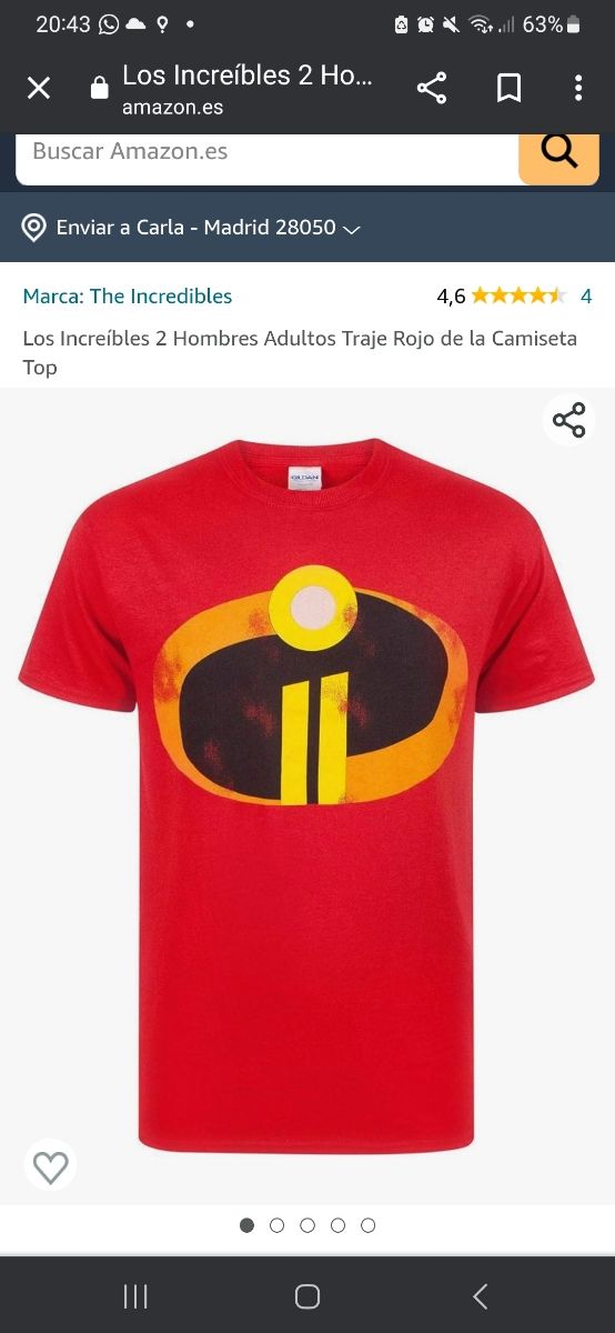 2 camisetas Los Increíbles