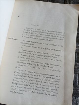 Historia de formación profesional 