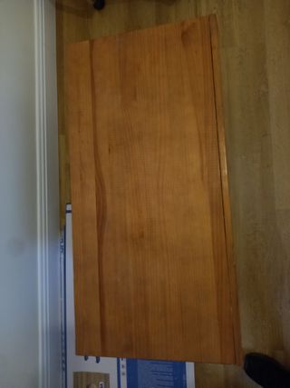 Mesa TV de madera baja salón con ruedas