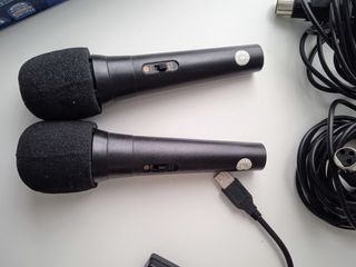 Set 2 micrófonos karaoke USB WII PSP PC