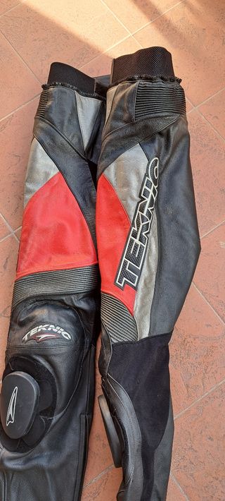 Mono de cuero para moto de  dos pieza hombre