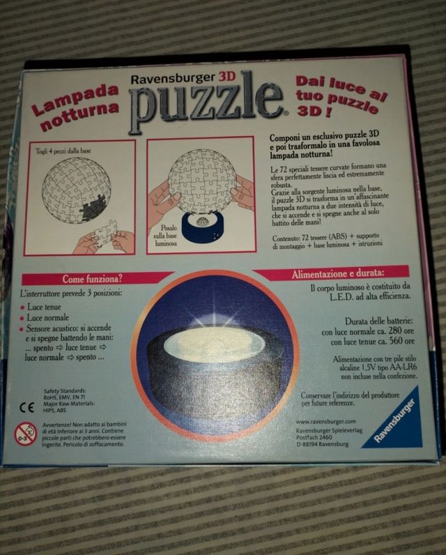 Puzzleball lampada Frozen