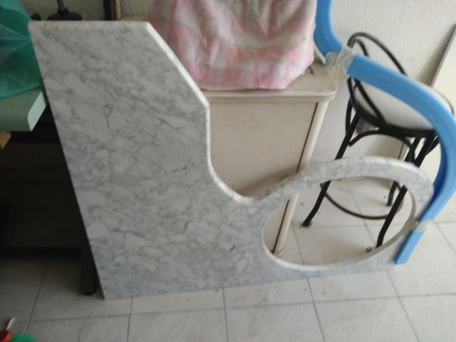 Encimera rincón mármol natural