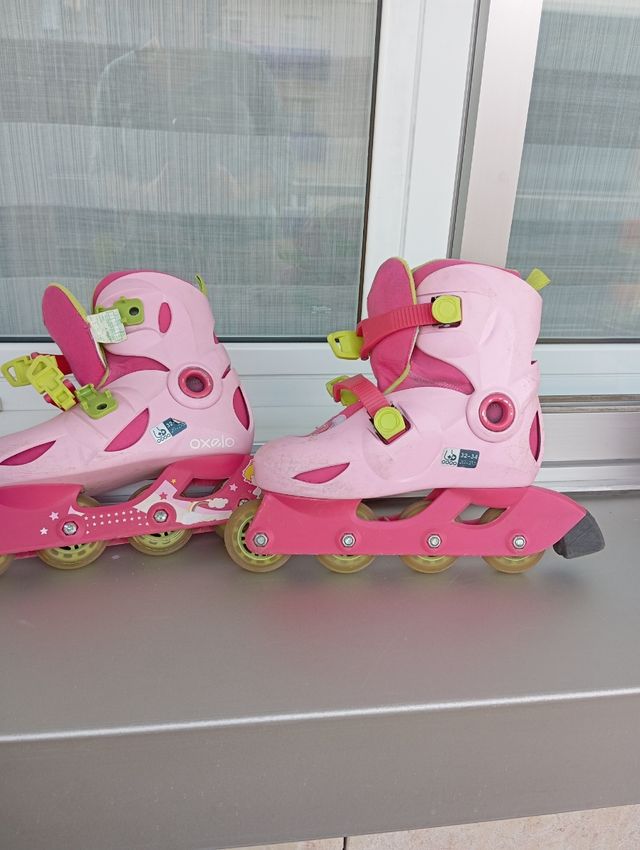 Patines en linea, con bolsa.