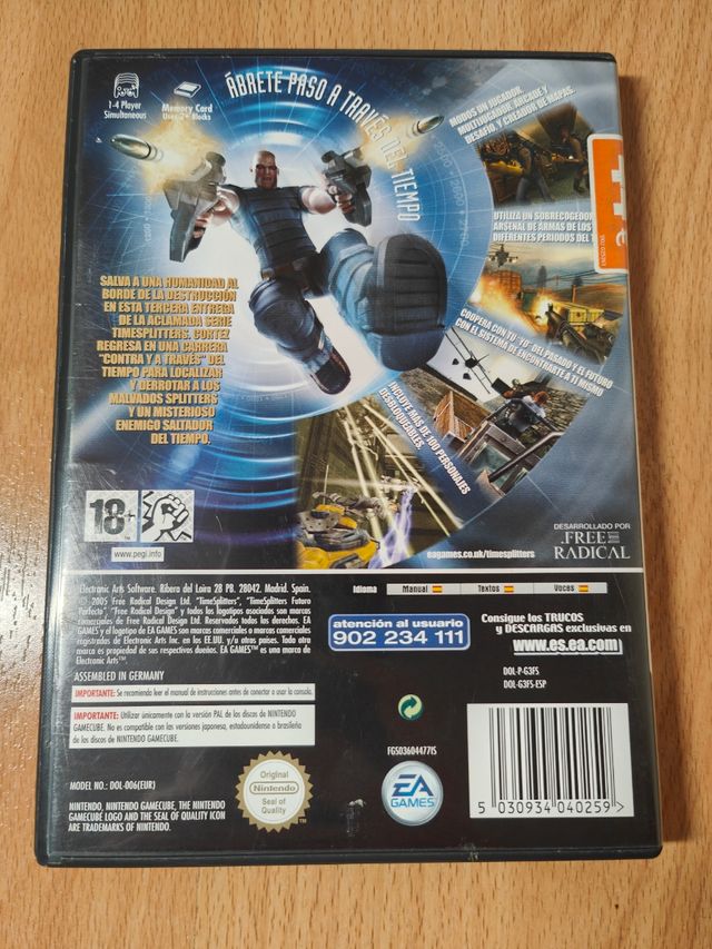 TimeSplitters Futuro Perfecto para Game Cube.
