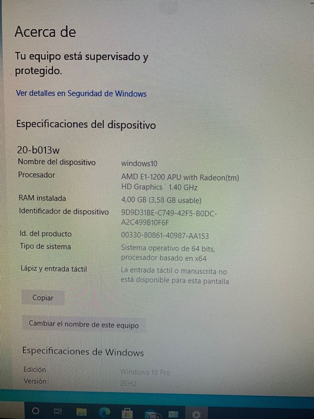 PC de sobremesa multifuncion HP