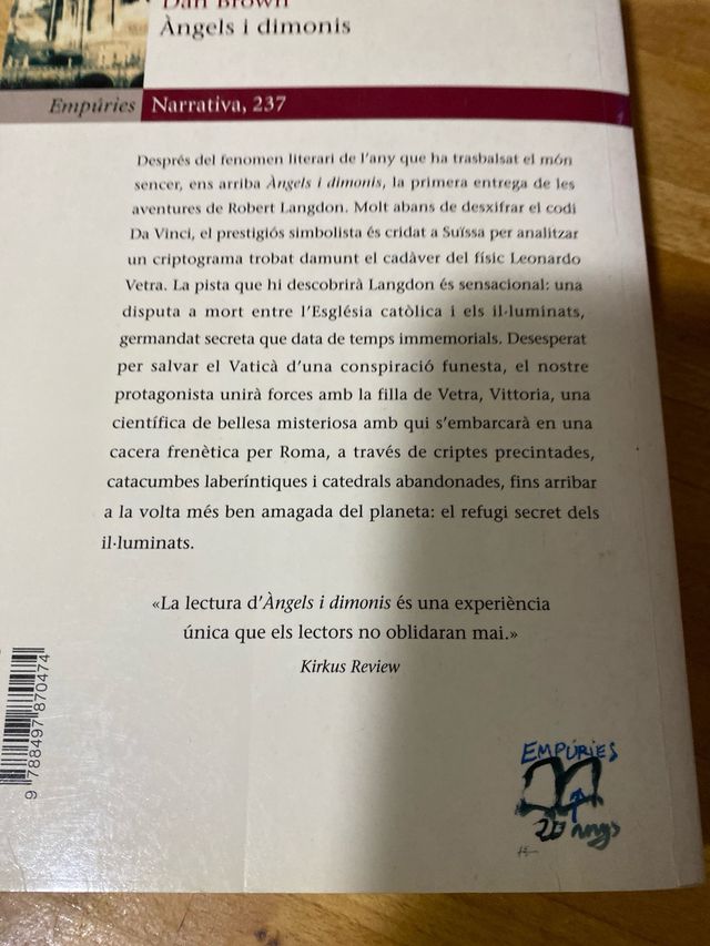 Àngels i dimonis de Dan Brown