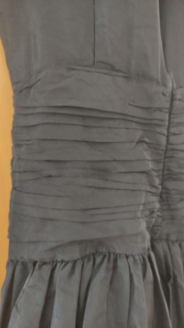 Vestido mujer de fiesta negro talla M 38