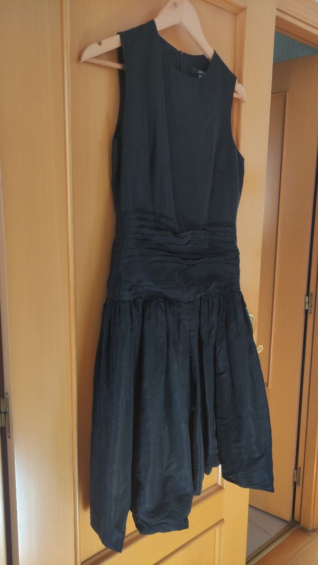 Vestido mujer de fiesta negro talla M 38