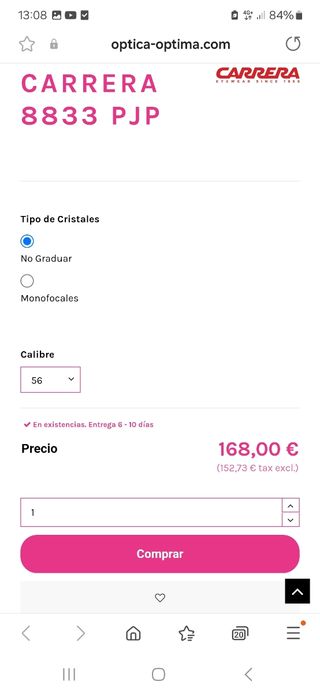 Gafas carrera