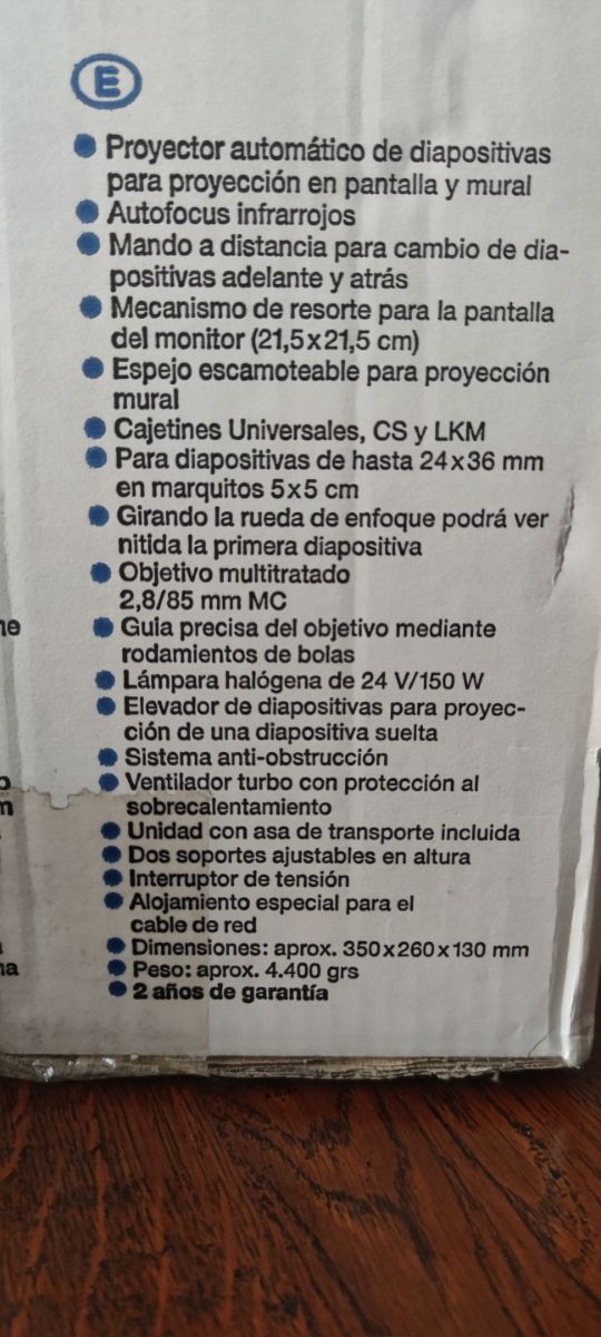 Proyector diapositivas BRAUN