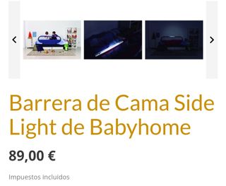 Barrera de Cama Side Light de Babyhome