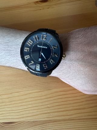 Reloj negro Tendence - esfera grande