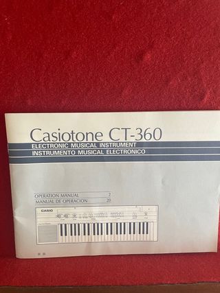 Teclado electrico Casio Casiotone CT-360