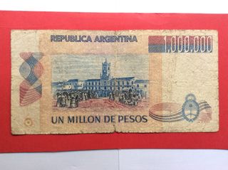 Lote 10 Billetes ARGENTINA de 1 a 1 Millón Pesos