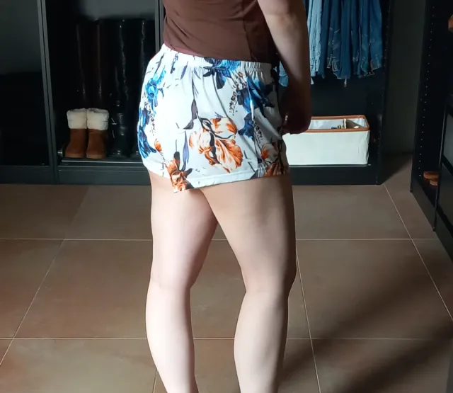 Pantaloncini bianchi e blu S