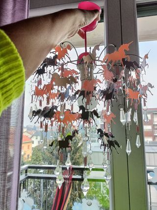 Lampadario unicorni