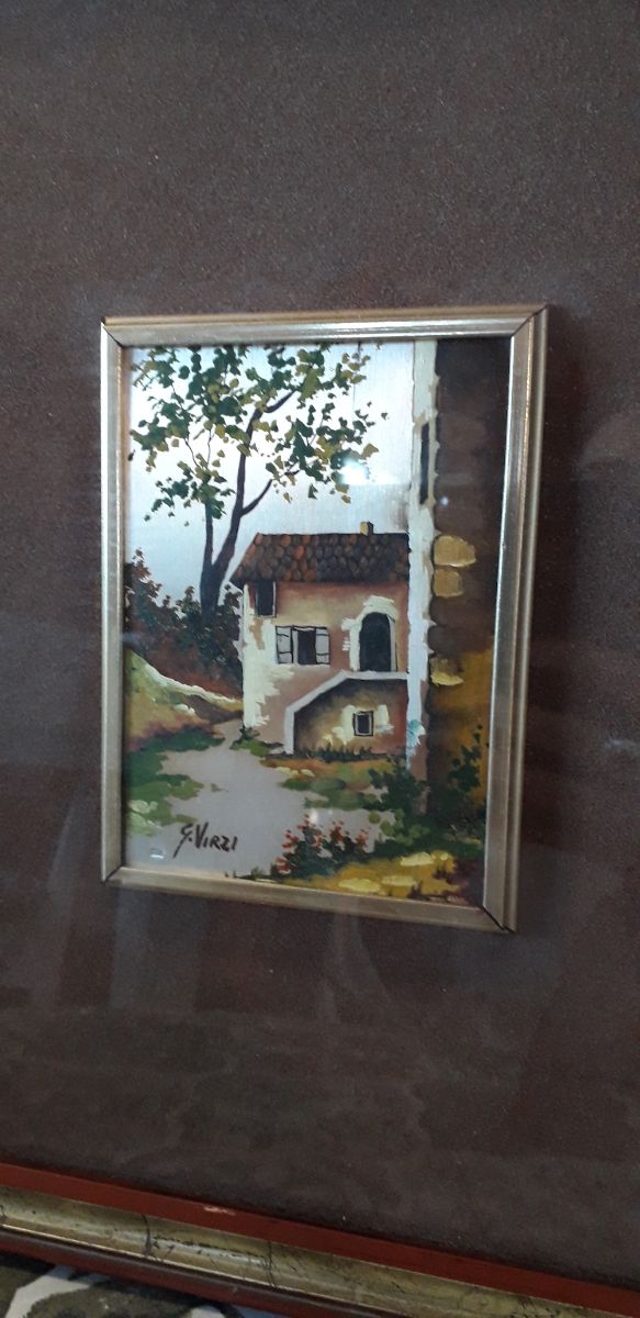 Quadro su lamina d'argento 