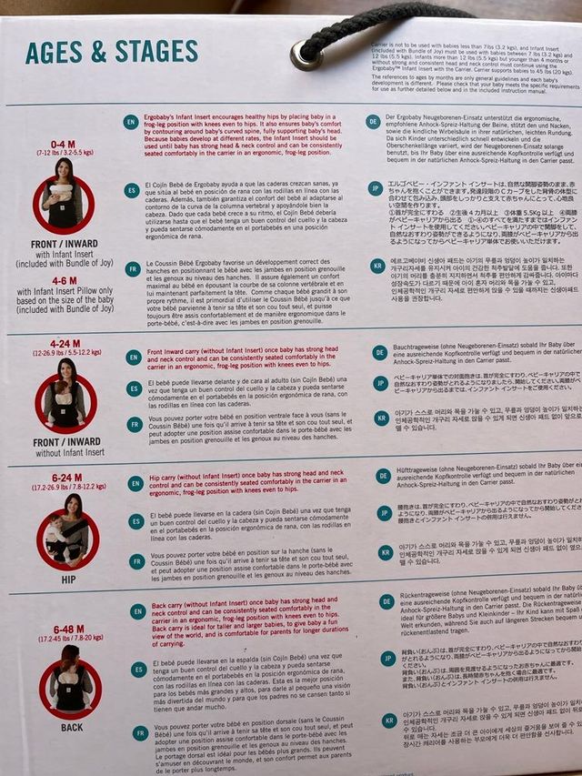 Mochila bebé marca ergobaby