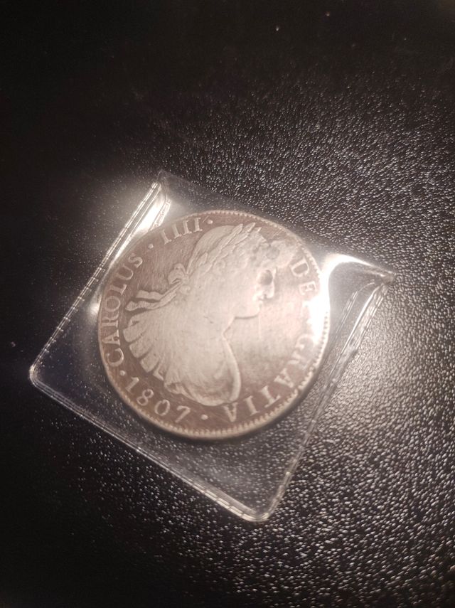 🇪🇦🇧🇴 8 reales de plata de Carlos IV. Año 1807
