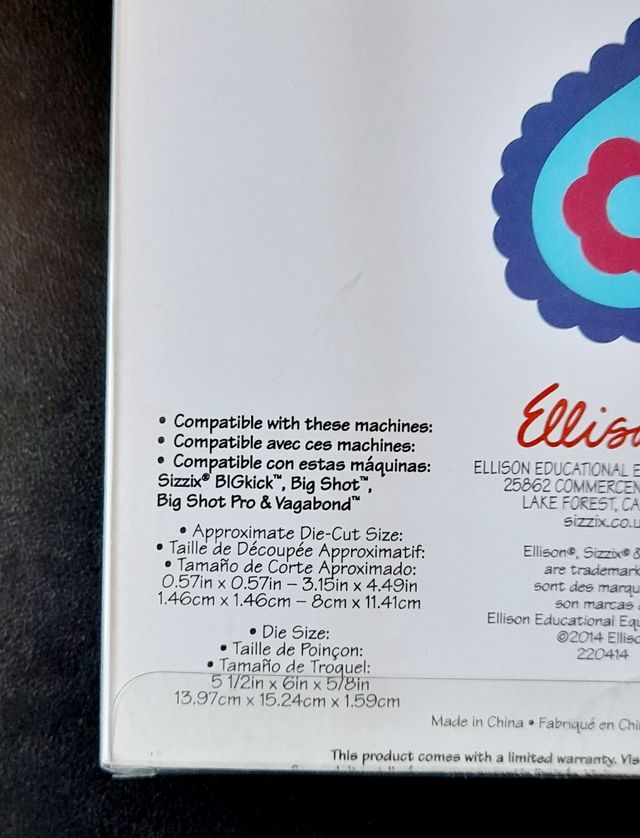 Fustella bigz Sizzix 659599 paisley