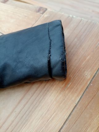 Chaqueta niño cuero negro 